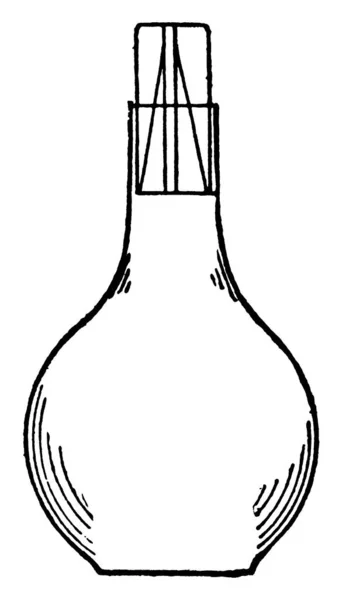 Descrizione Della Gravità Specifica Oggetto Una Sostanza Disegno Linee Vintage — Vettoriale Stock