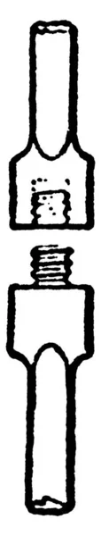 Иллюстрация Представляет Собой Шарнир Род Который Используется Скучно Винтажные Линии — стоковый вектор