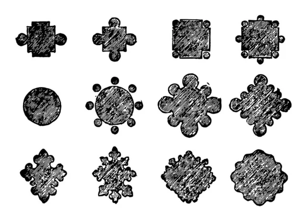 Колонны Готические Важные Конструкции Использованные Структурно Украшения Один Кусок Камня — стоковый вектор