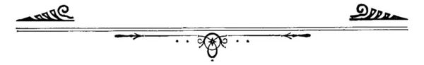 Yksinkertainen Banneri Valtion Linja Kuvio Vintage Linja Piirustus Tai Kaiverrus — vektorikuva
