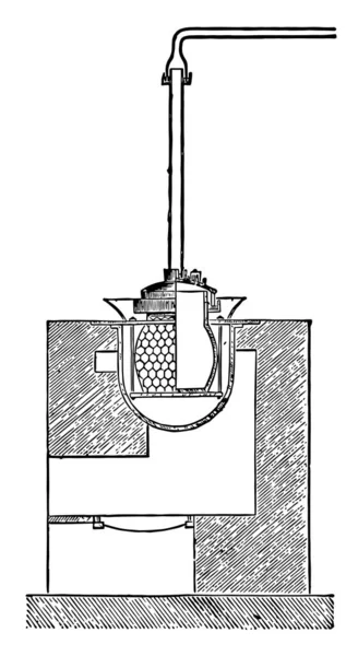 Esta Ilustración Representa Recipiente Separación Que Está Cubierto Con Malla — Archivo Imágenes Vectoriales