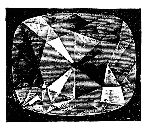 南钻的明星被出售给盖克沃的巴罗达 复古线条画或雕刻插图 — 图库矢量图片