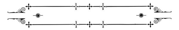 Bannière Filigrane Une Bordure Ligne Mince Est Une Bannière Très — Image vectorielle