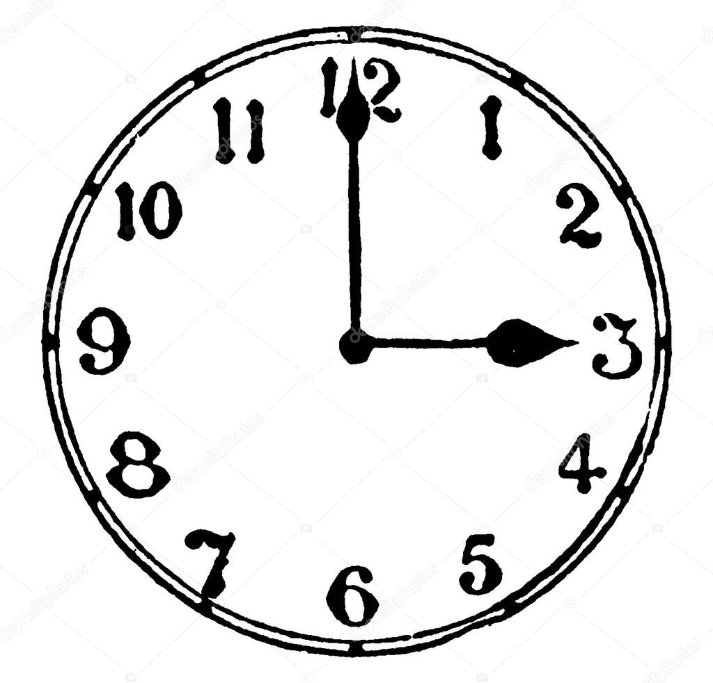 Reloj hora en punto sale