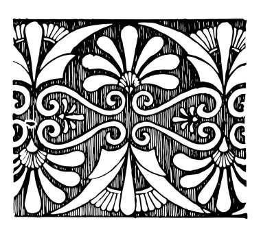 Yunan müzik grubu tasarım hüzünlü dinginliklerini ortak dekoratif Yunan, vintage çizgi çizme veya oyma illüstrasyon.