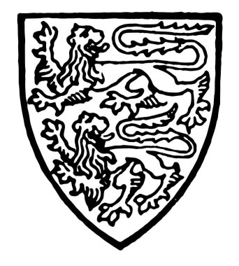 Fotheringhay gümüş iki aslan sırası gelmişken samur, çizim veya şekil oyma vintage çizgi taşıyordu..