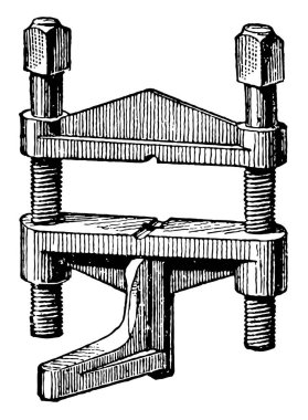 Bu resimde bir parça, vintage çizgi çizme veya oyma illüstrasyon arasında bir bağlantı olarak hizmet olan kelepçe köpek temsil eder..
