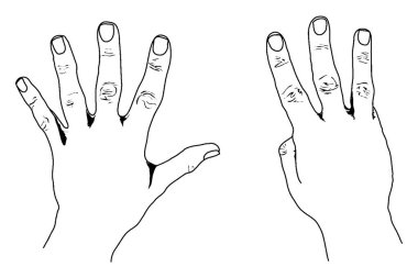 Amerika Birleşik Devletleri stil sayma 9 bize tarzı, vintage çizgi çizme tasvir veya illüstrasyon oyma el.