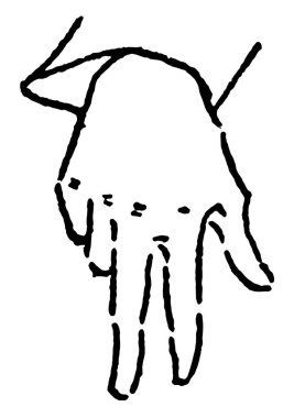 El sinyal artış miktarını belirtin veya parmak, vintage çizgi çizme veya oyma illüstrasyon azaltmak.