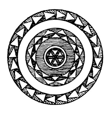 İşlemeli desen olan Pisa Katedrali, vintage çizgi çizme veya oyma illüstrasyon.