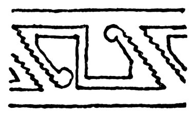 Beyaz sınır tasarlamak nadiren bulunur herhangi beyaz kumaşlar, ama bir tür mandal kanca tasarım, vintage çizgi çizme veya oyma illüstrasyon S şeklindeki tanzimi.