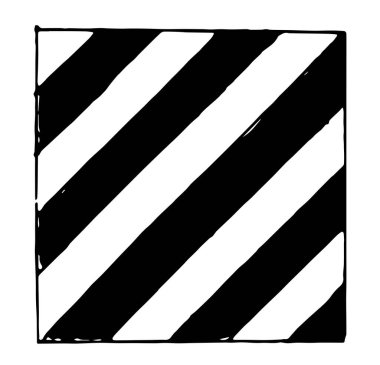 Harf Y, alternatif sarı ve Kızıl Haç çizgili, vintage çizgi çizme veya oyma illüstrasyon kare şekli bayrak için uluslararası kod bayrağı