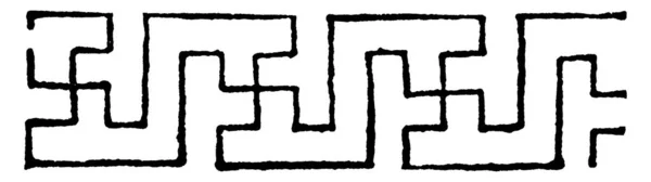 Swastika Design Används Mycket Ofta Som Matta Design Dras Den — Stock vektor