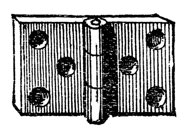 Zadek Závěsné Dveře Dřevoobráběcí Truhlářské Techniky Zadní Část Pušky Vintage — Stockový vektor