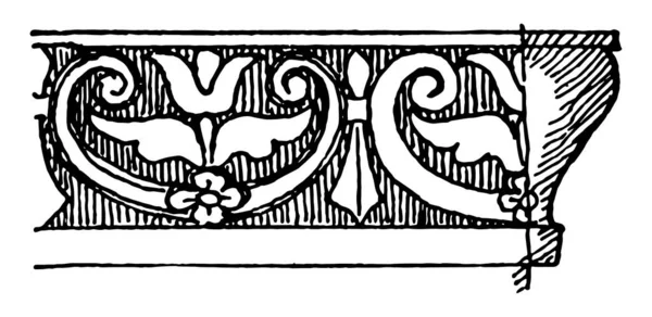 Pompeiian Molding Hoeken Toevoegen Een Decoratieve Voelen Aan Muren Plafonds — Stockvector