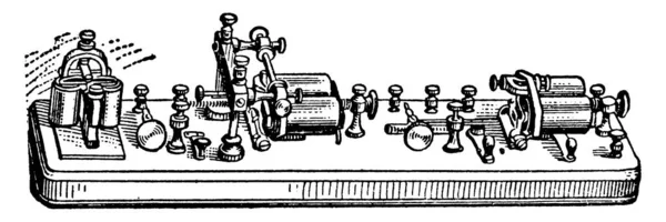 Иллюстрация Представляет Собой Беспроводной Телеграфный Приемник Который Представляет Собой Систему — стоковый вектор