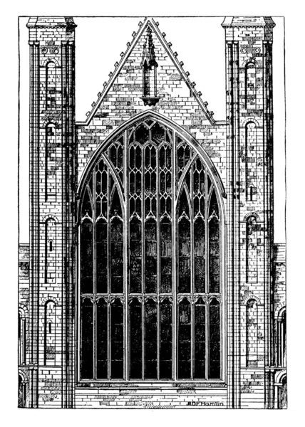 Fenster Wird Eine Normannische Wand Eingesetzt Wird Verwendet Verschiedenen Mengen — Stockvektor