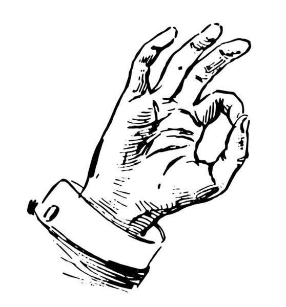 Совет по торговле жестового языка для я буду покупать 50 акций, винтажные линии рисования или гравировки иллюстрации
.