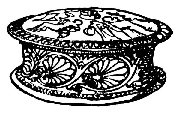 Ваза Грецький Мазь Коробку Дуже Antik Дизайн Його Відносної Довговічність — стоковий вектор