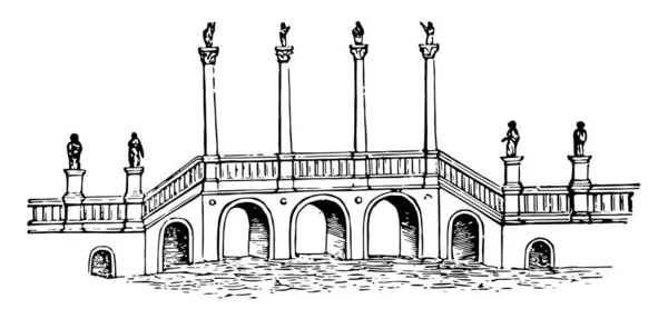 Pons Aelius Loro Noto Solo Misura Limitata Castra Ausiliaria Piccolo — Vettoriale Stock