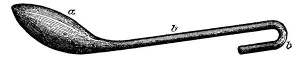 Deze Afbeelding Vertegenwoordigt Ronde Ijzer Dat Een Instrument Met Een — Stockvector