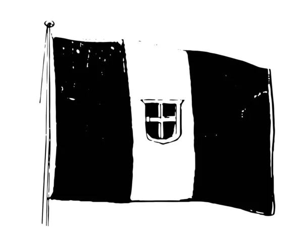 Ιταλία Σημαία 1910 Αυτή Σημαία Έχει Τρεις Ίσες Κάθετες Λωρίδες — Διανυσματικό Αρχείο