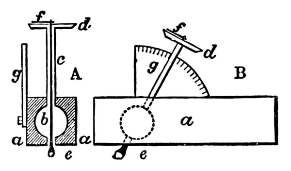 Quadrante Lapidario Noto Anche Come Calibro Perla Ampio Perno Che — Vettoriale Stock