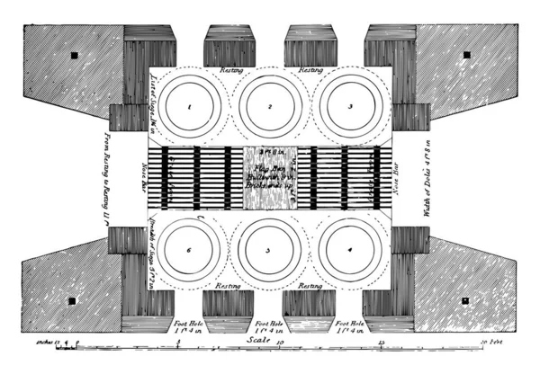 Иллюстрация Представляет Собой Печь Которая Является Устройством Используемым Высокотемпературного Отопления — стоковый вектор