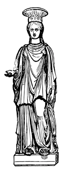 Карьят Вилле Фацци Аппианской Дороге Винтажный Рисунок Линии Завораживающая Иллюстрация — стоковый вектор