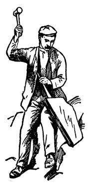 Bu resimde bölme Slates, vintage çizgi çizme veya oyma illüstrasyon temsil eder..