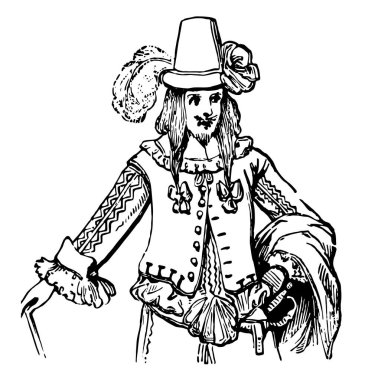 Tamamen oda on beşinci, vintage çizgi çizme veya oyma illüstrasyon sonu hakkında.