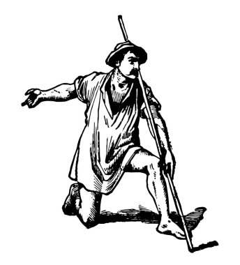 Foreshortening dik, daha az derinlik veya mesafe ve perspektif etkisi veya görme, vintage çizgi çizme veya oyma illüstrasyon açısı sahip yaklaşımı ile orantılı olarak kısaltılır.