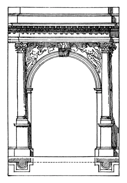 Arco Romano Arco Tito Arquitetura Grega Clássica Propósitos Dos Antigos —  Vetores de Stock