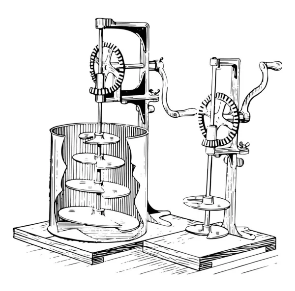 Cette Illustration Représente Machine Mélanger Peinture Qui Est Utilisée Pour — Image vectorielle