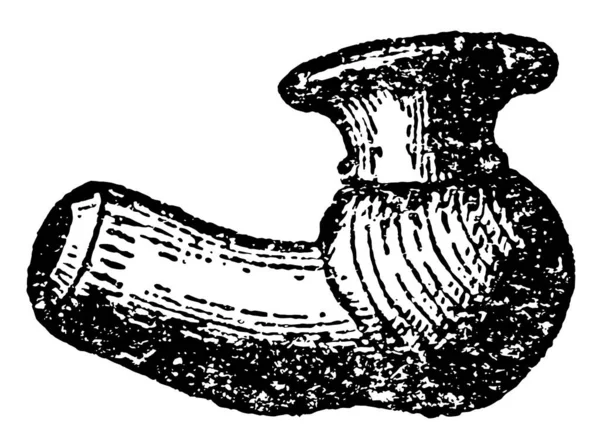 Clay Pipe Bowl Sont Des Pipes Rituelles Est Utilisé Dans — Image vectorielle