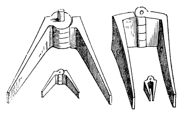 Bisagras Romanas Los Griegos Los Romanos Utilizaron Bisagras Exhibiciones Cortadas — Vector de stock