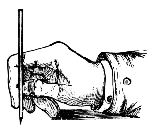 Scrittura Fondo Una Lettera Estesa Sotto Linea Disegno Linee Vintage — Vettoriale Stock