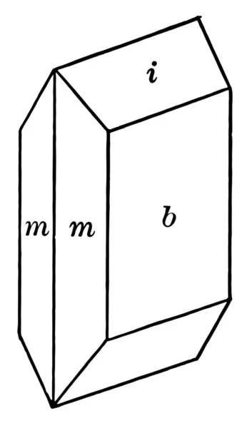 Dieses Diagramm Stellt Cerussit Vintage Linienzeichnung Oder Gravierillustration Dar — Stockvektor