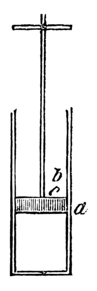 Атмосферное Давление Описано Рисунок Винтажной Линии Гравировка Иллюстрации — стоковый вектор