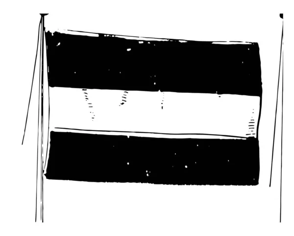 Αίγυπτος Σημαία 1910 Αυτή Σημαία Έχει Τρεις Ίσες Οριζόντιες Λωρίδες — Διανυσματικό Αρχείο