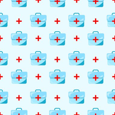 Doktor kiti deseni, illüstrasyon, beyaz arkaplan üzerindeki vektör