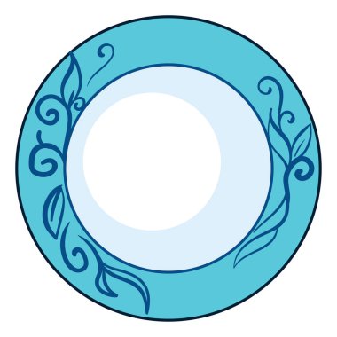 Dekoratif yemek, illüstrasyon, beyaz arkaplan üzerindeki vektör