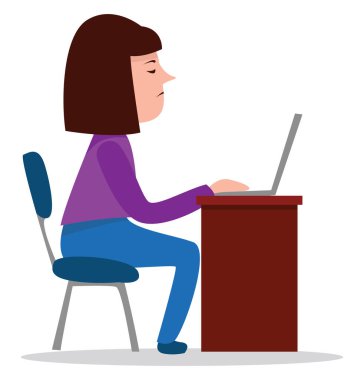 Finansal çalışma, illüstrasyon, beyaz arkaplan üzerindeki vektör