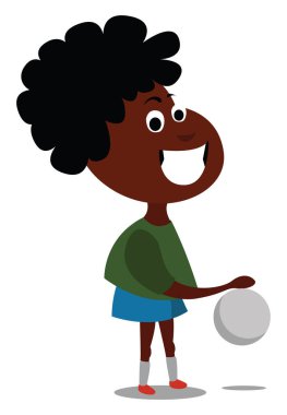 Futbolcu, illüstrasyon, beyaz arka plan vektör