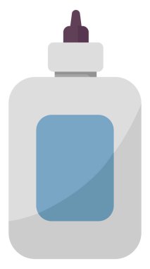 Tüp, illüstrasyon, beyaz arka plan üzerinde vektör tutkal