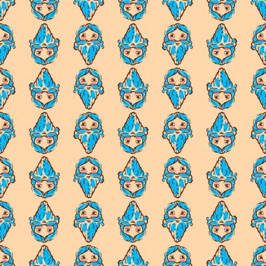 Tanrılar deseni, illüstrasyon, beyaz arkaplan üzerindeki vektör