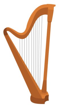 Arp aleti, illüstrasyon, beyaz arka plan üzerinde vektör