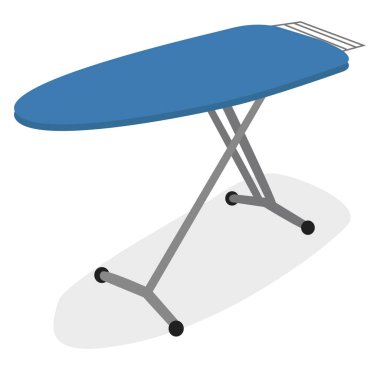 Ütü tahtası, illüstrasyon, beyaz arkaplan üzerindeki vektör