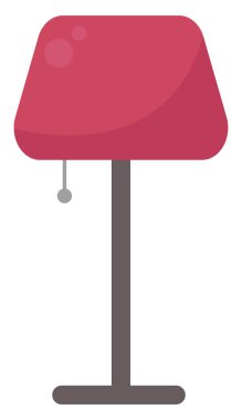 Pembe lamba, illüstrasyon, beyaz arkaplanda vektör