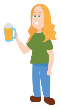 Norveçli çocuk, illüstrasyon, beyaz arka plan vektörü